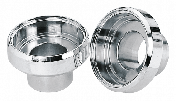 CHROME STEERING HEAD BEARING CUPS